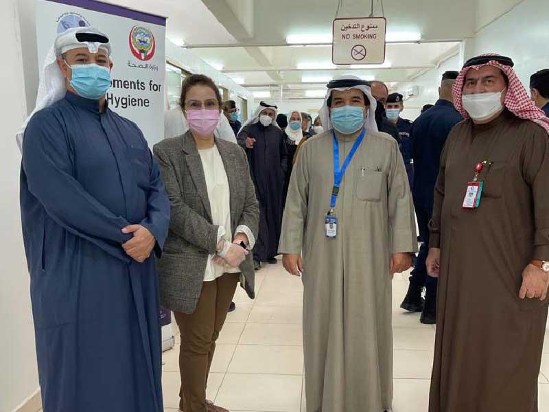 أعضاء «ديوان حقوق الإنسان» خلال الزيارة