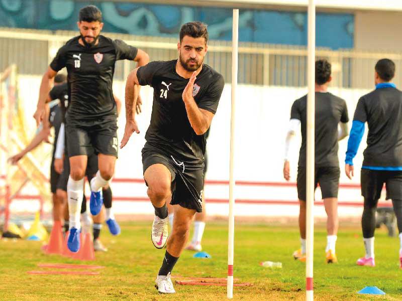 جانب من تدريب الزمالك