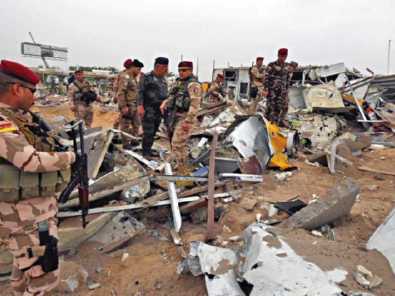 الضربة الجوية الأميركية التي أصابت المطار والعتبات الدينية في كربلاء 13 مارس 2020