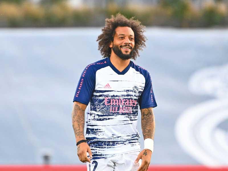 لاعب ريال مدريد المدافع البرازيلي مارسيلو