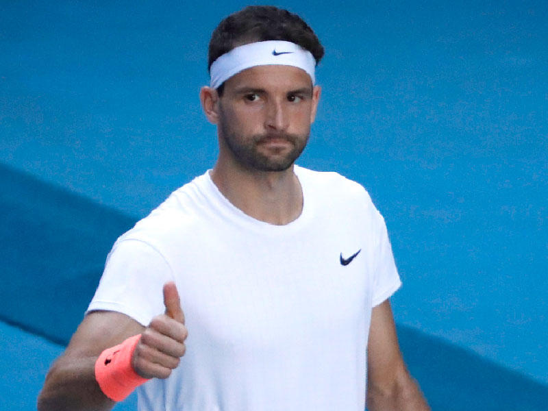 لاعب التنس البلغاري غريغور ديميتروف 