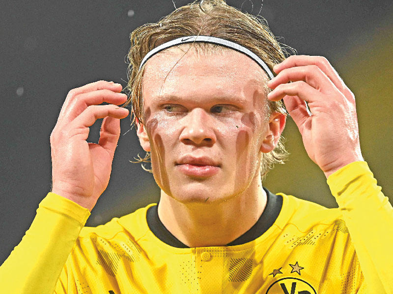 مهاجم بروسيا دورتموند النرويجي إرلينغ هالاند