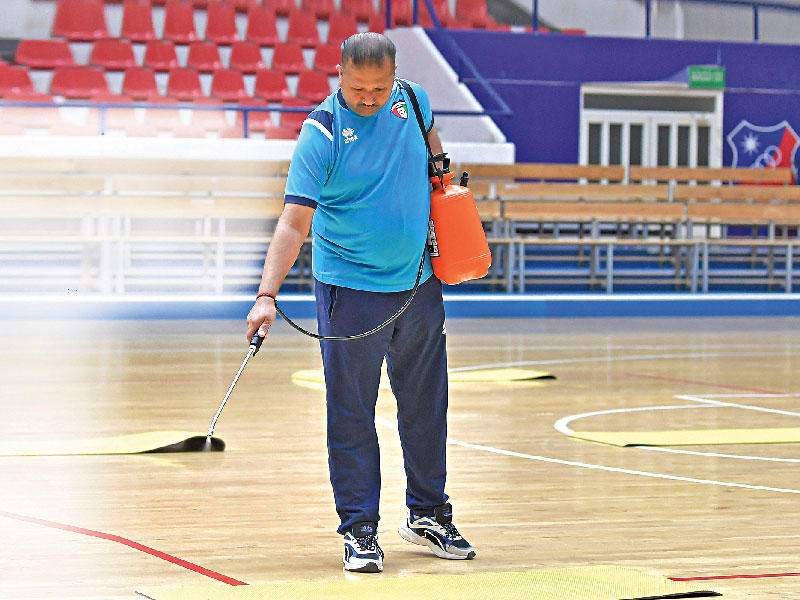 جانب من الإجراءات الصحية