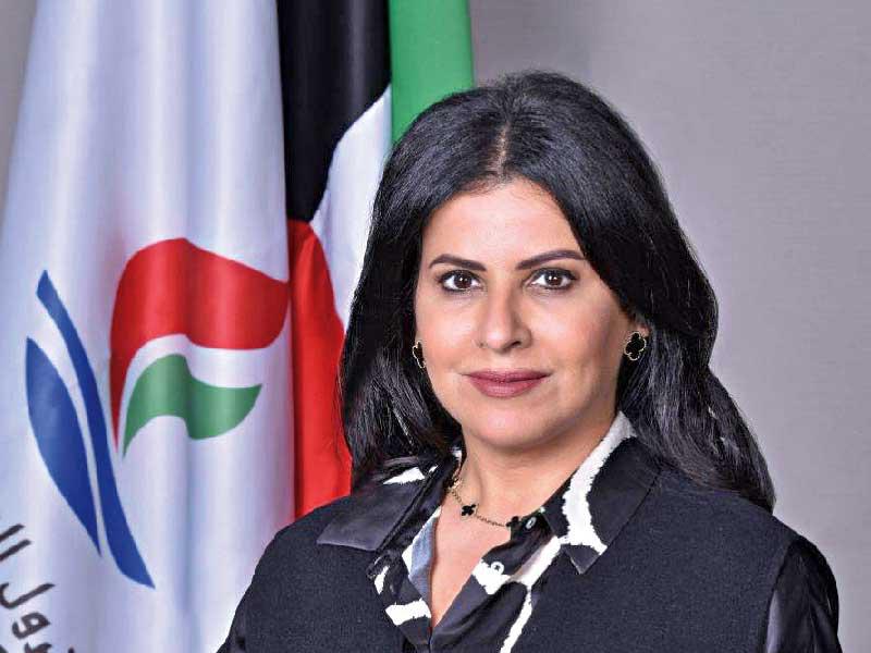 مديرة العلاقات العامة والإعلام في شركة البترول الوطنية الكويتية خلود المطيري