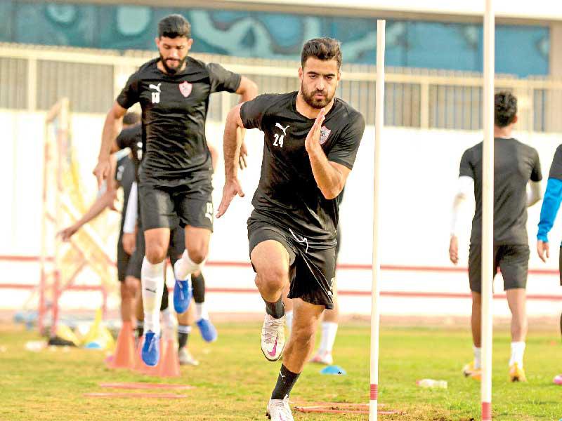 جانب من تدريب الزمالك