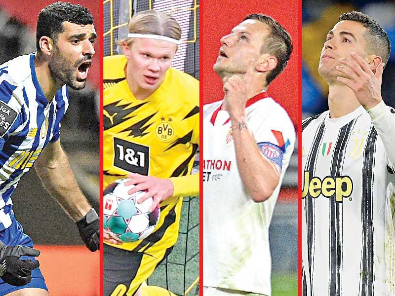 رونالدو نجم يوفنتوس-راكيتيتش نجم إشبيلية-هالاند نجم دورتموند-تاريمي نجم بورتوn