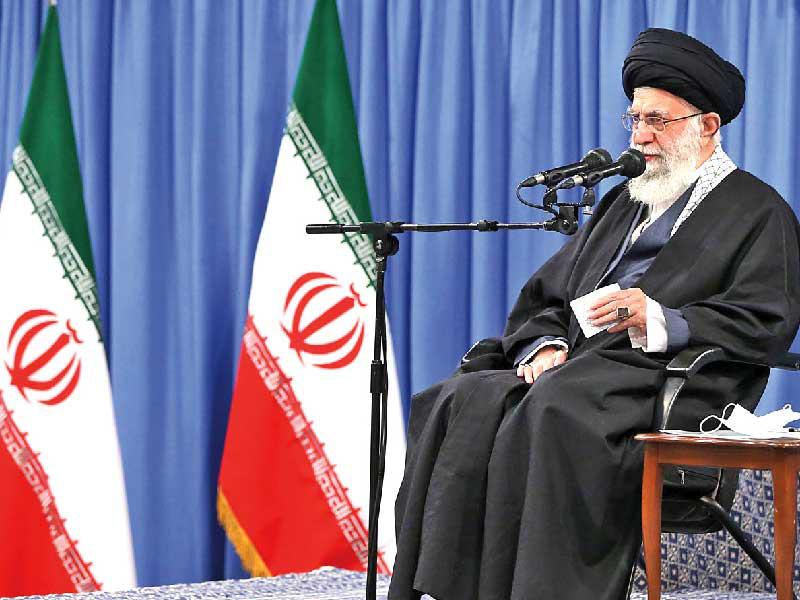 المرشد الأعلى علي خامنئي في خطاب ألقاه 7 فبراير