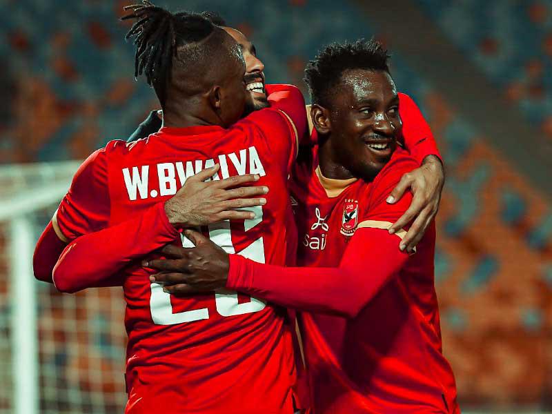 بواليا وآجاييه خلال المباراة الأخيرة للأهلي