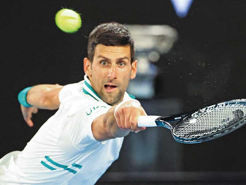 لاعب التنس الصربي نوفاك ديوكوفيتش