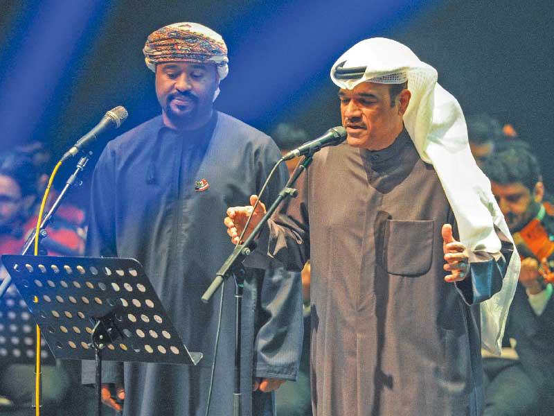 محمد البلوشي بإحدى حفلات الأعياد الوطنية