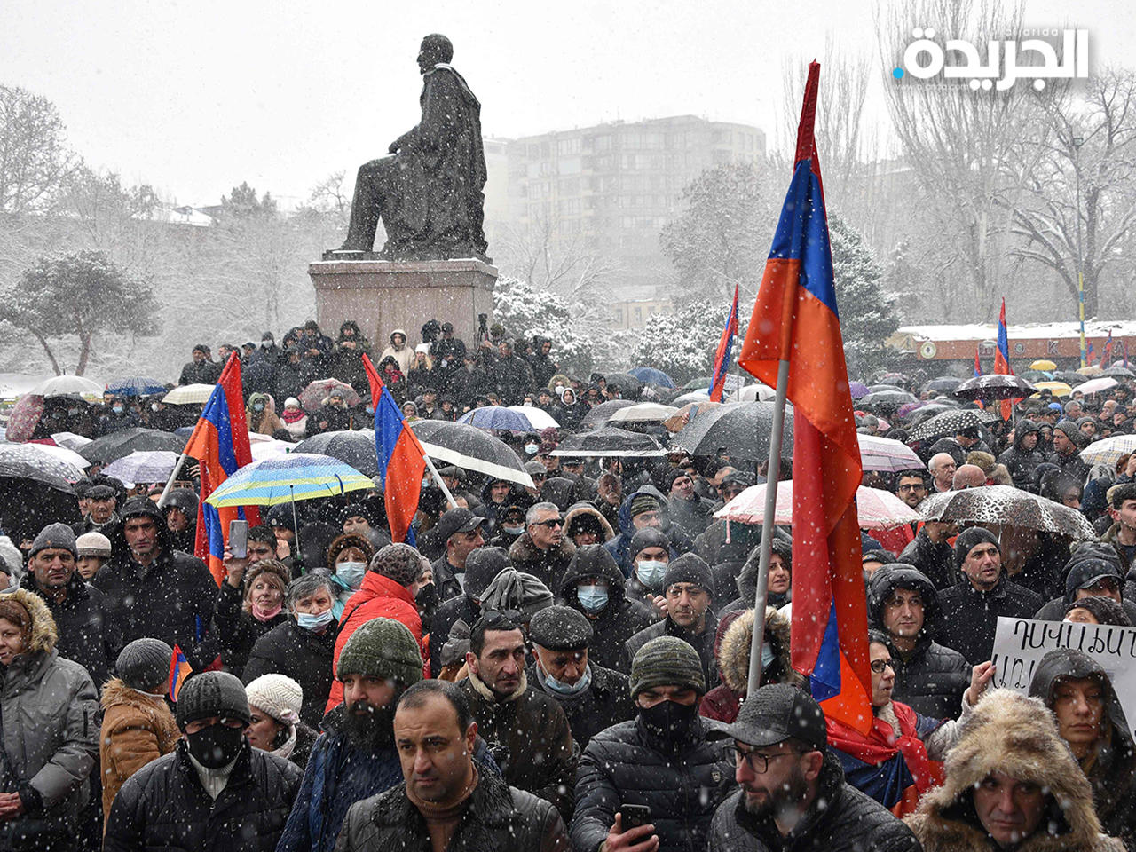 جانب من الاحتجاجات