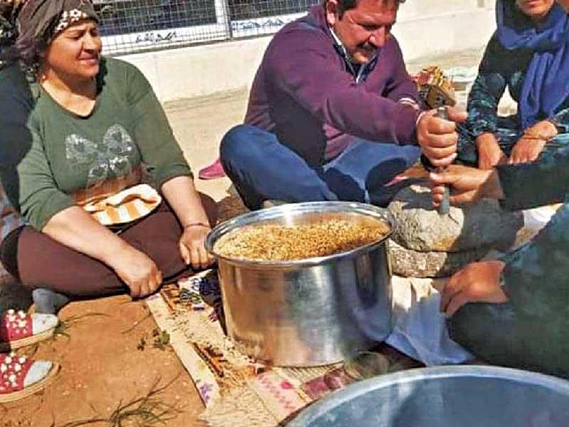 جانب من احتفال الإيزيديون