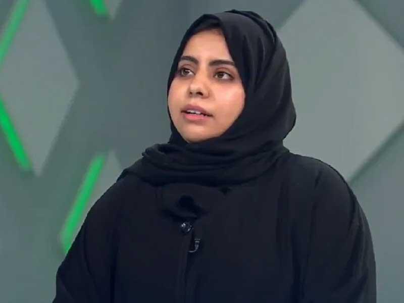 الطالبة السعودية بكلية العلوم الصحية الإلكترونية أمل البلوي