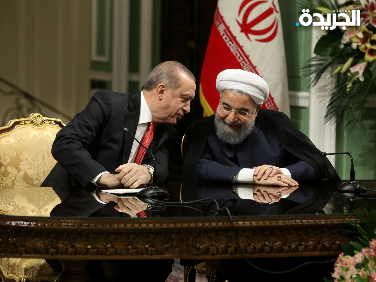 اردوغان وروحاني في اجتماع سابق