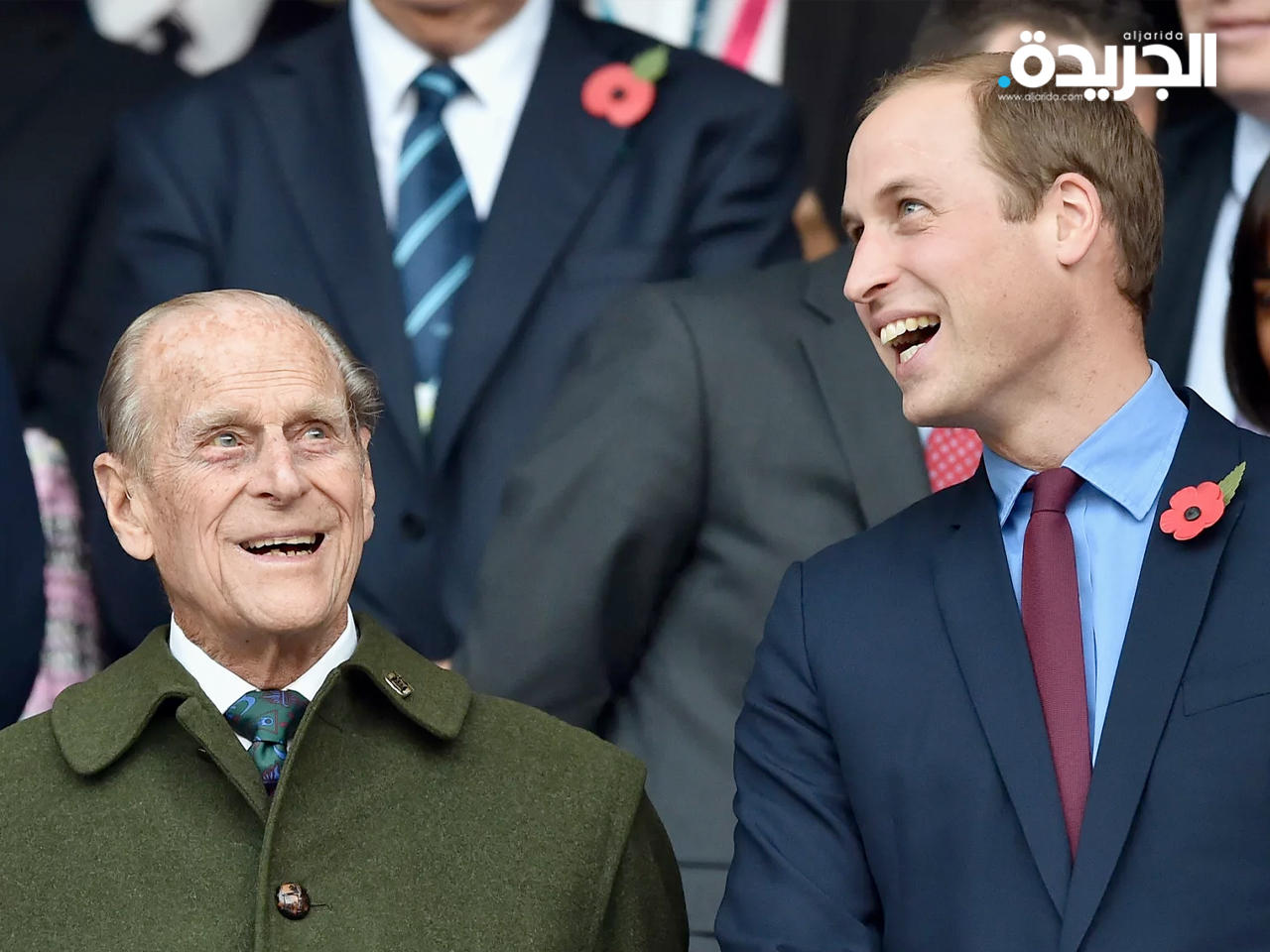 وليام وجده الأمير فيليب