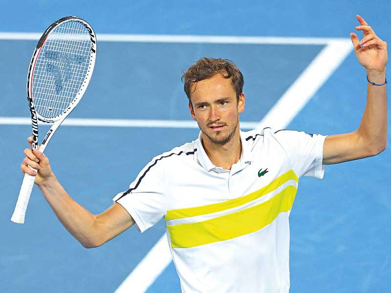 لاعب التنس الروسي دانييل مدفيديف