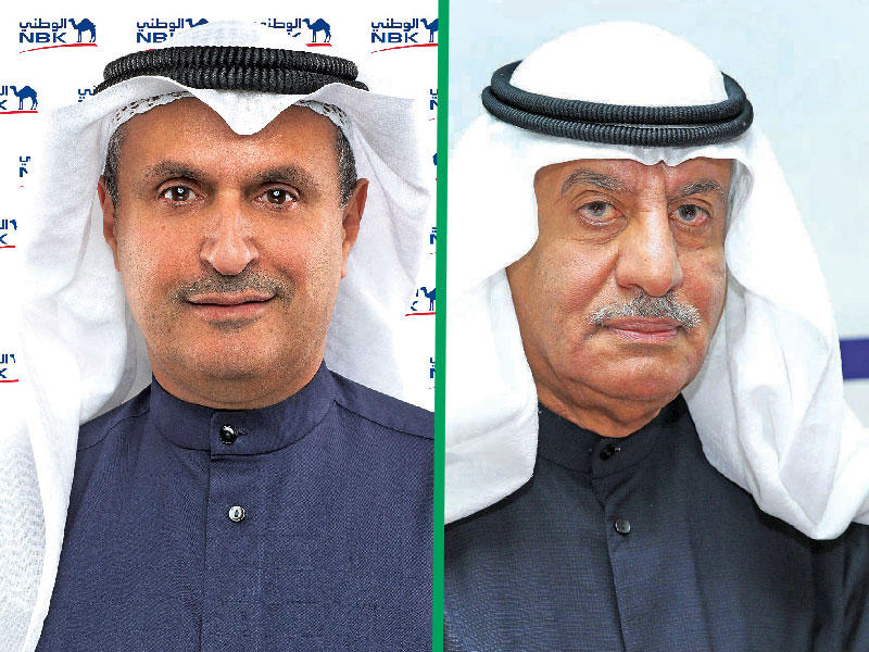 رئيس شركة الشال للاستشارات الاقتصادية جاسم السعدون  - الرئيس التنفيذي لمجموعة البنك الوطني عصام الصقر