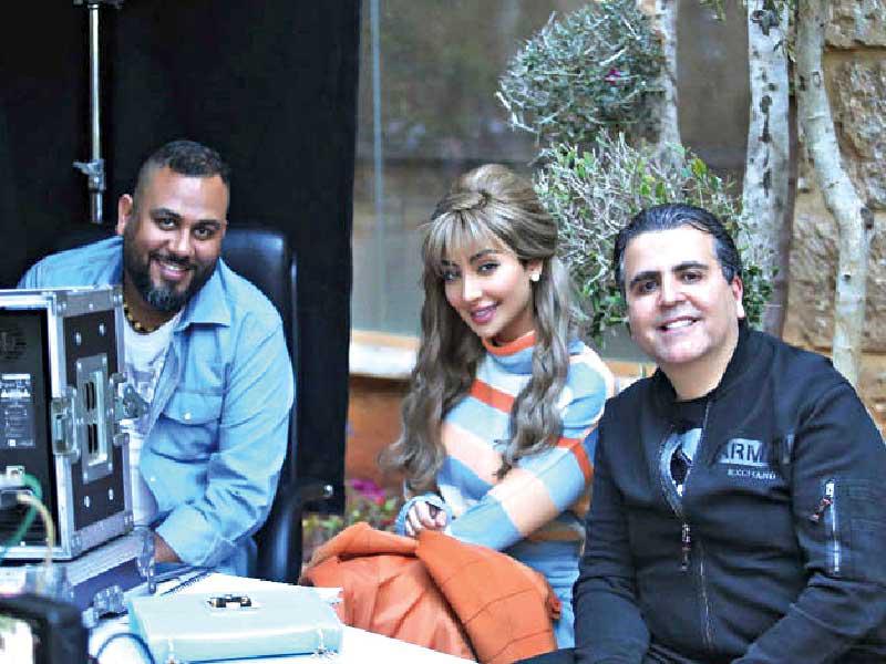 المخرج البحريني علي العلي ونور الغندور وجمال سنان