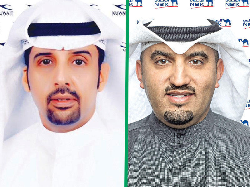 المدير العام لمجموعة الخدمات المصرفية الشخصية محمد العثمان - مدير دائرة خدمة العملاء المتميزين في الخطوط الجوية الكويتية مشعل المطيري