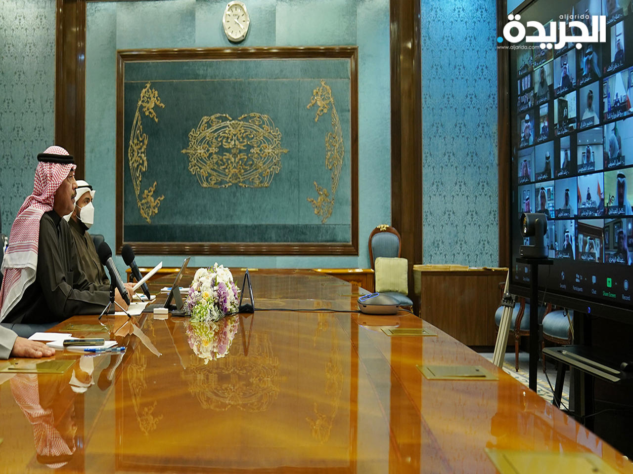 الخالد خلال الاجتماع التعريفي المرئي