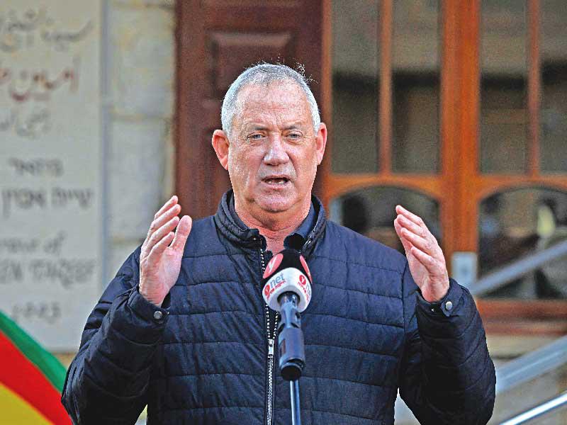 وزير الدفاع الإسرائيلي، بيني غانتس