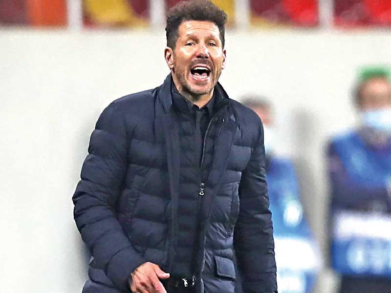  مدرب أتلتيكو مدريد دييغو سيميوني