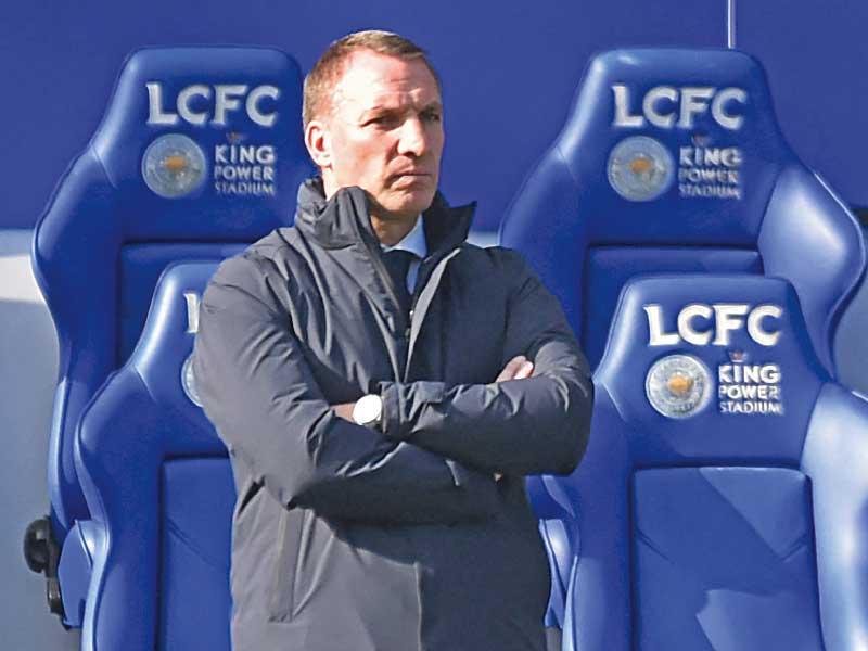 المدير الفني لفريق ليستر سيتي برندان رودجرز 