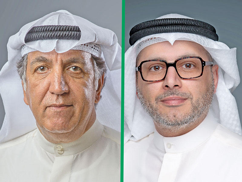 الرئيس التنفيذي لبورصة الكويت، محمد العصيمي - رئيس مجلس إدارة الشركة حمد الحميضي