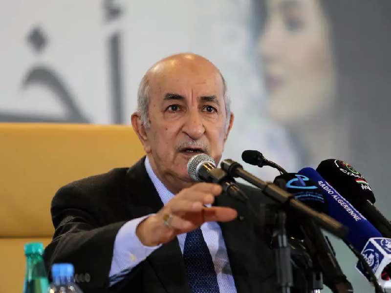 الرئيس الجزائري عبدالمجيد تبون