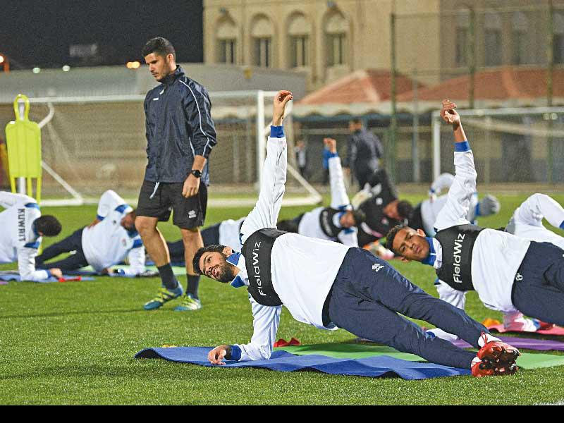 خلال تدريب سابق للمنتخب