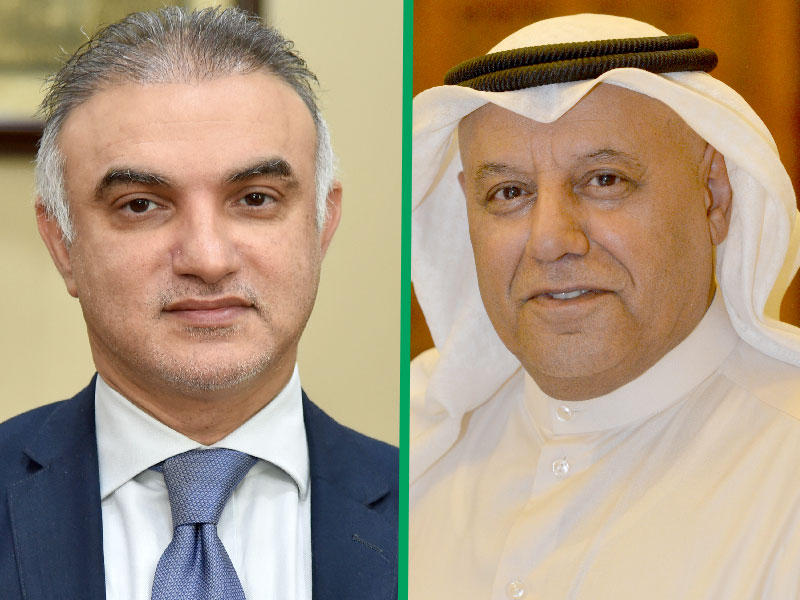 رئيس اتحاد الصناعات الكويتية حسين الخرافي والمدير العام للهيئة العامة للصناعة عبدالكريم تقي 