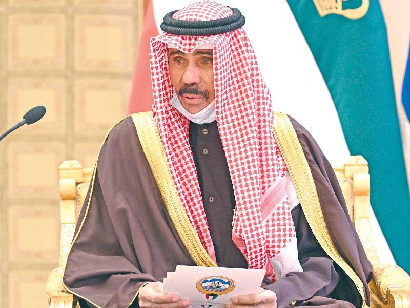  صاحب السمو أمير البلاد الشيخ نواف الأحمد الشيخ  يلقي كلمته