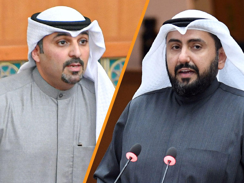 وزير الصحة الشيخ د. باسل الصباح والنائب مهند الساير