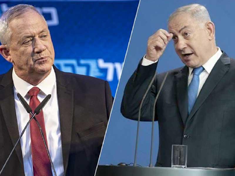 رئيس الوزراء بنيامين نتنياهو -  وزير الدفاع الإسرائيلي بيني غانتس 