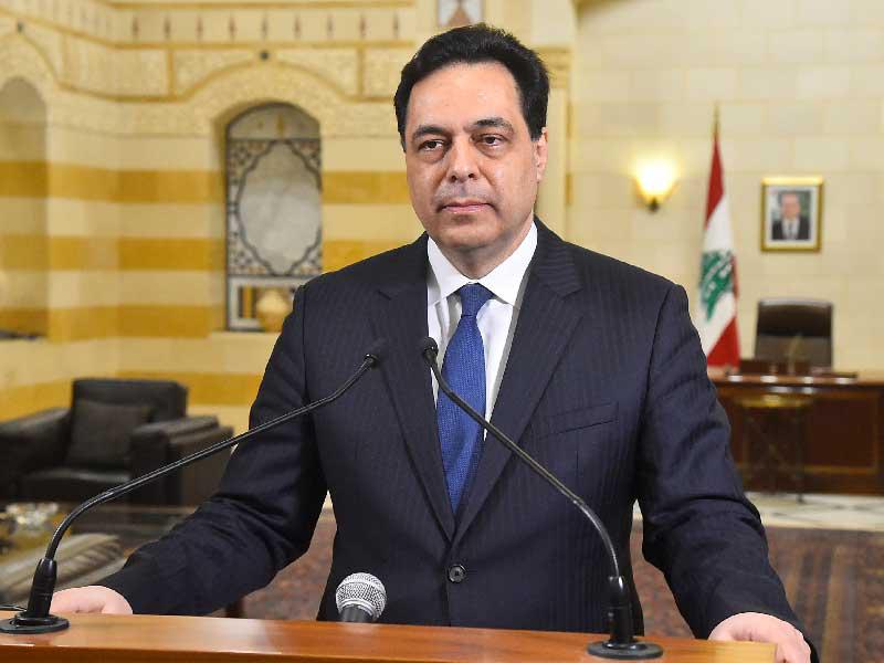 رئيس حكومة تصريف الأعمال في لبنان حسان دياب 