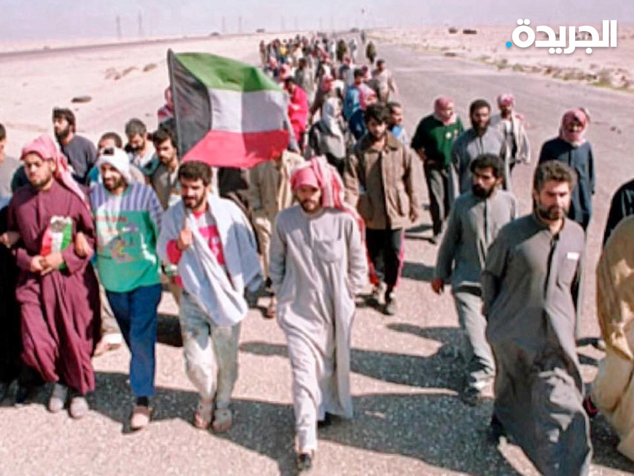 الأسرى في طريق عودتهم إلى الكويت