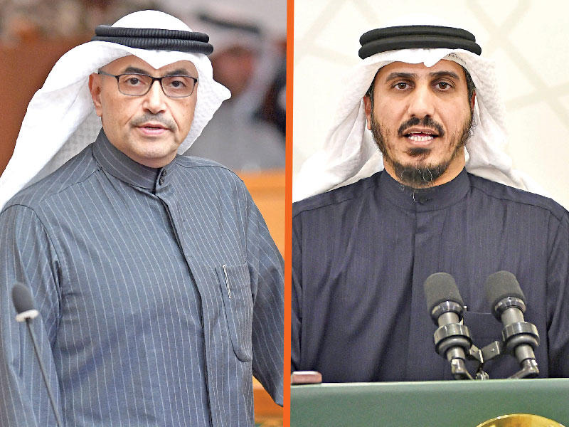 النائبان بدر الداهوم ومحمد المطير