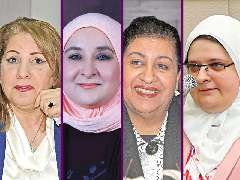 أبرار ملك - أمل عبدالله  - جميلة علي  - ليلى العثمان 