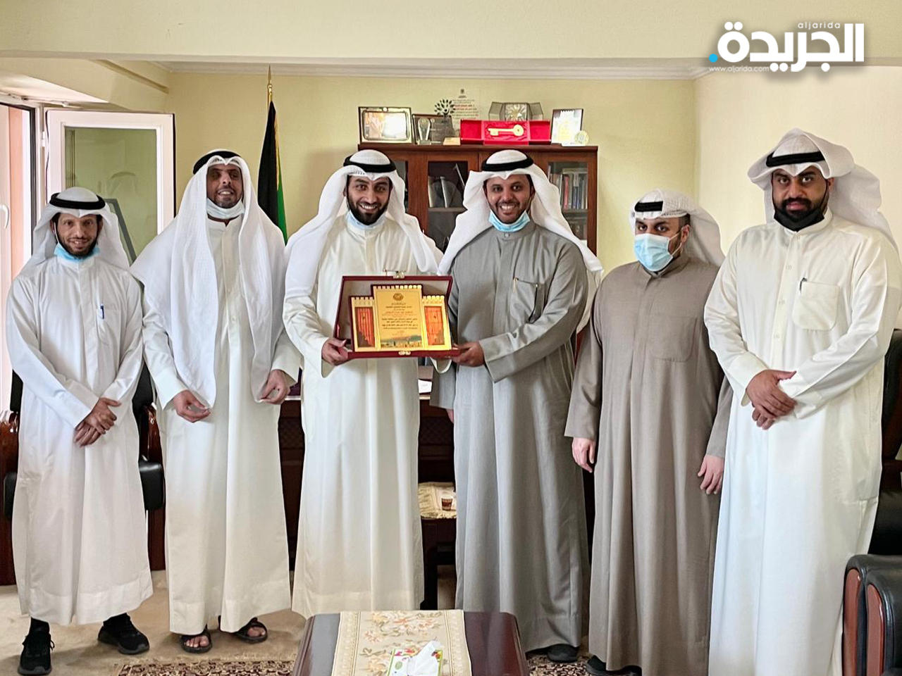 الديحاني مستقبلاً وفد الجمعية