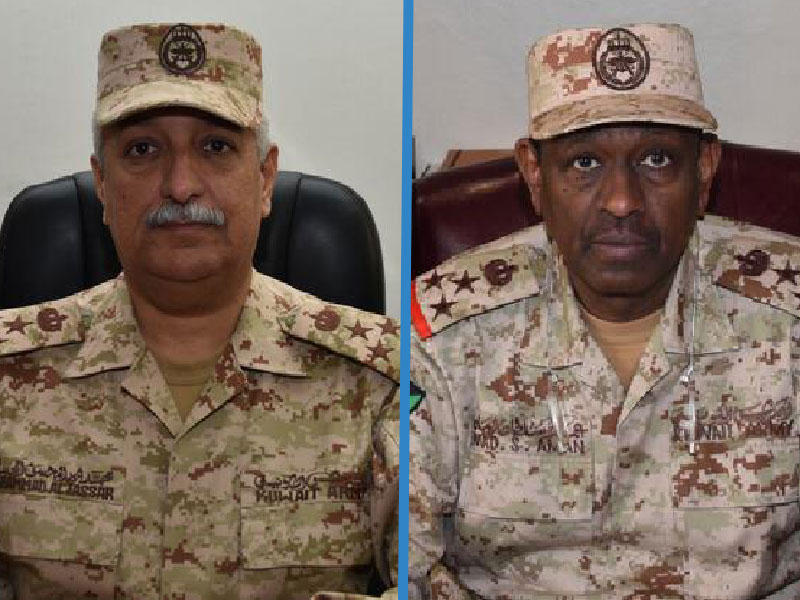 رئيس هيئة الخدمة الوطنية العسكرية العميد الركن عماد أمان-العقيد الركن محمد الرفاعي