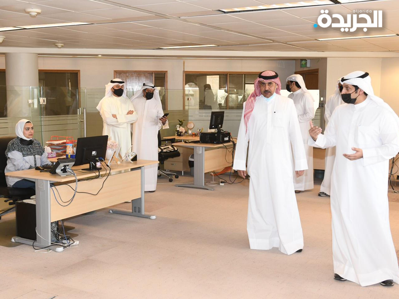 المطيري خلال الجولة