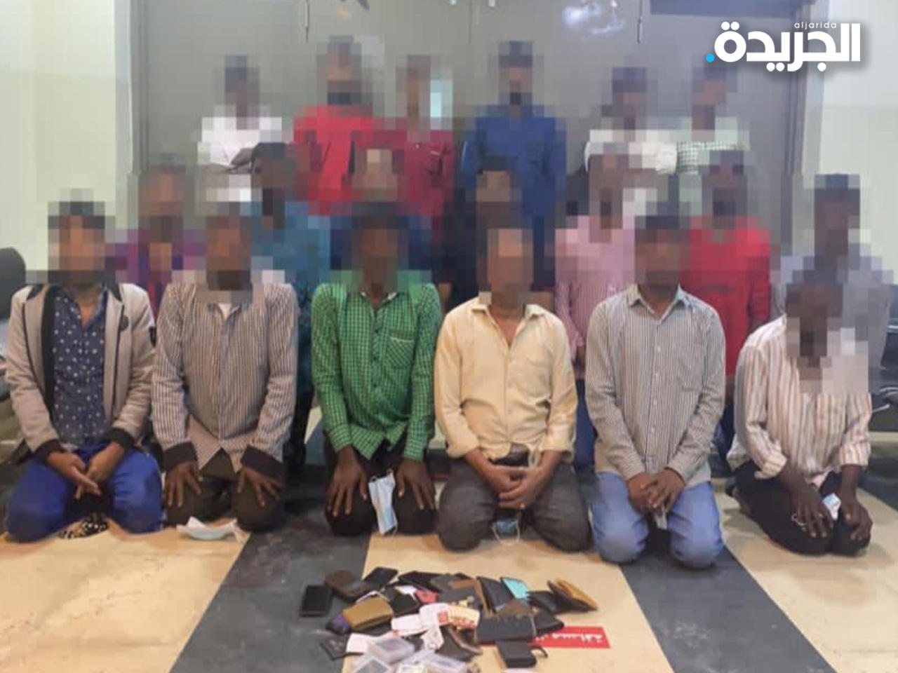 المتهمين في قبضة رجال الأمن