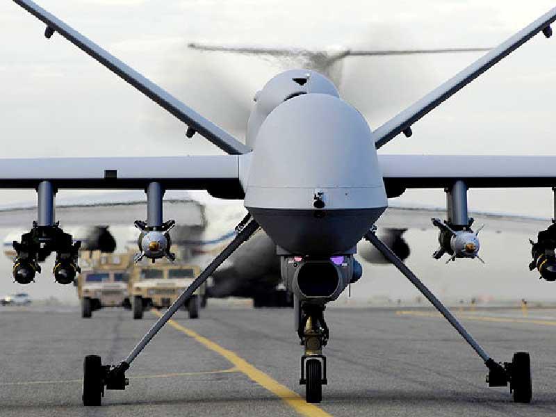 طائرة مسلحة بدون طيار «درون» طراز «إم كيو9 بي» 