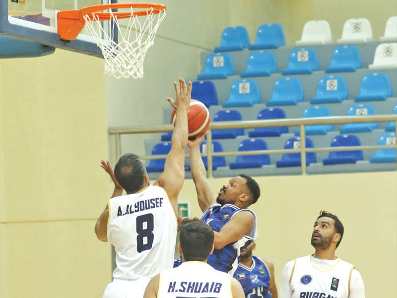 جانب من مباراة برقان والتضامن