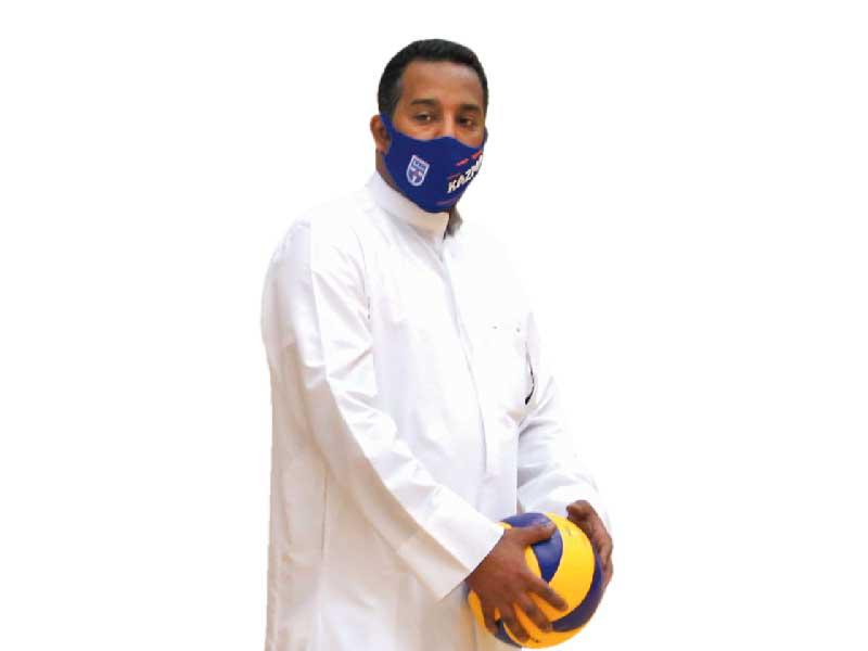  مدير لعبة الكرة الطائرة بنادي كاظمة خالد البحوه