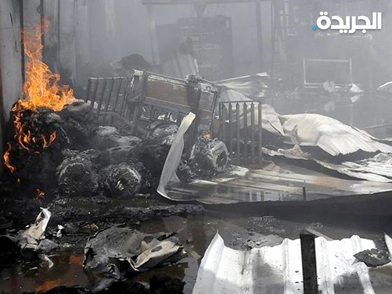 حريق مركز لايواء المهاجرين الأفارقة في صنعاء