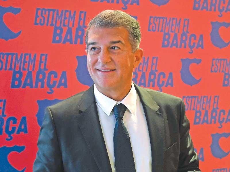  رئيس نادي برشلونة الإسباني المنتخب، جوان لابورتا