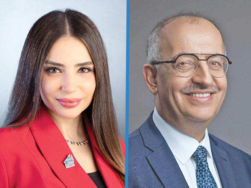  رئيس كلية الكويت للعلوم والتكنولوجيا البروفيسور خالد البقاعين-مديرة وحدة الأنشطة والفعاليات د. رندا بهمن