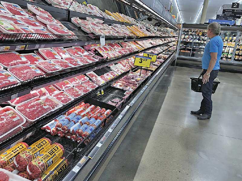 قسم اللحوم من أحد الأسواق الأمريكية