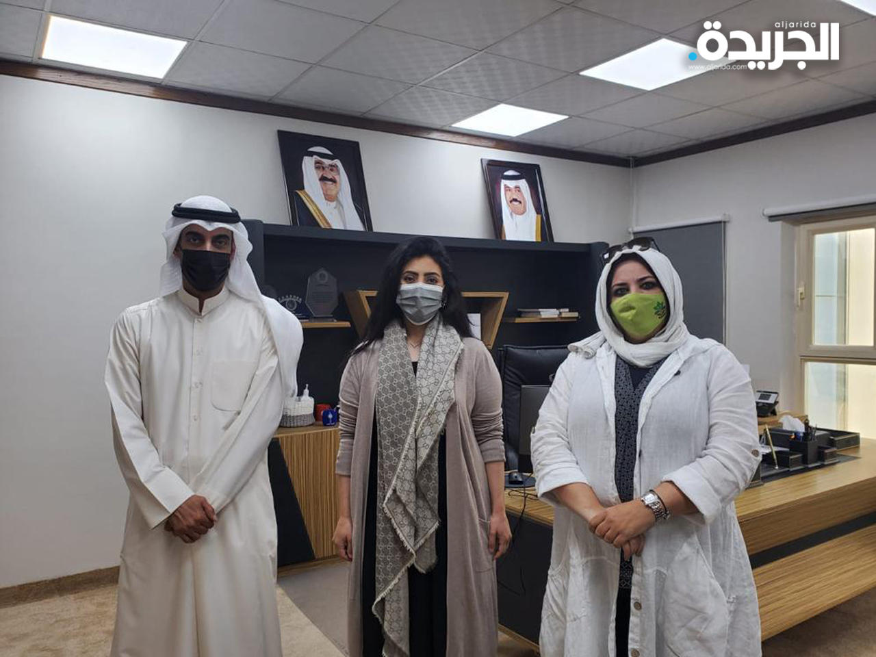 د. بدر العنزي ود. وجدان العقاب وهيا الفوزان